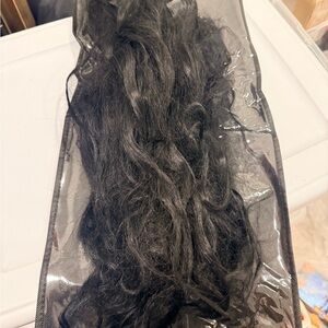 BELLAMI Black Wavy Clip-In Hair Extensions